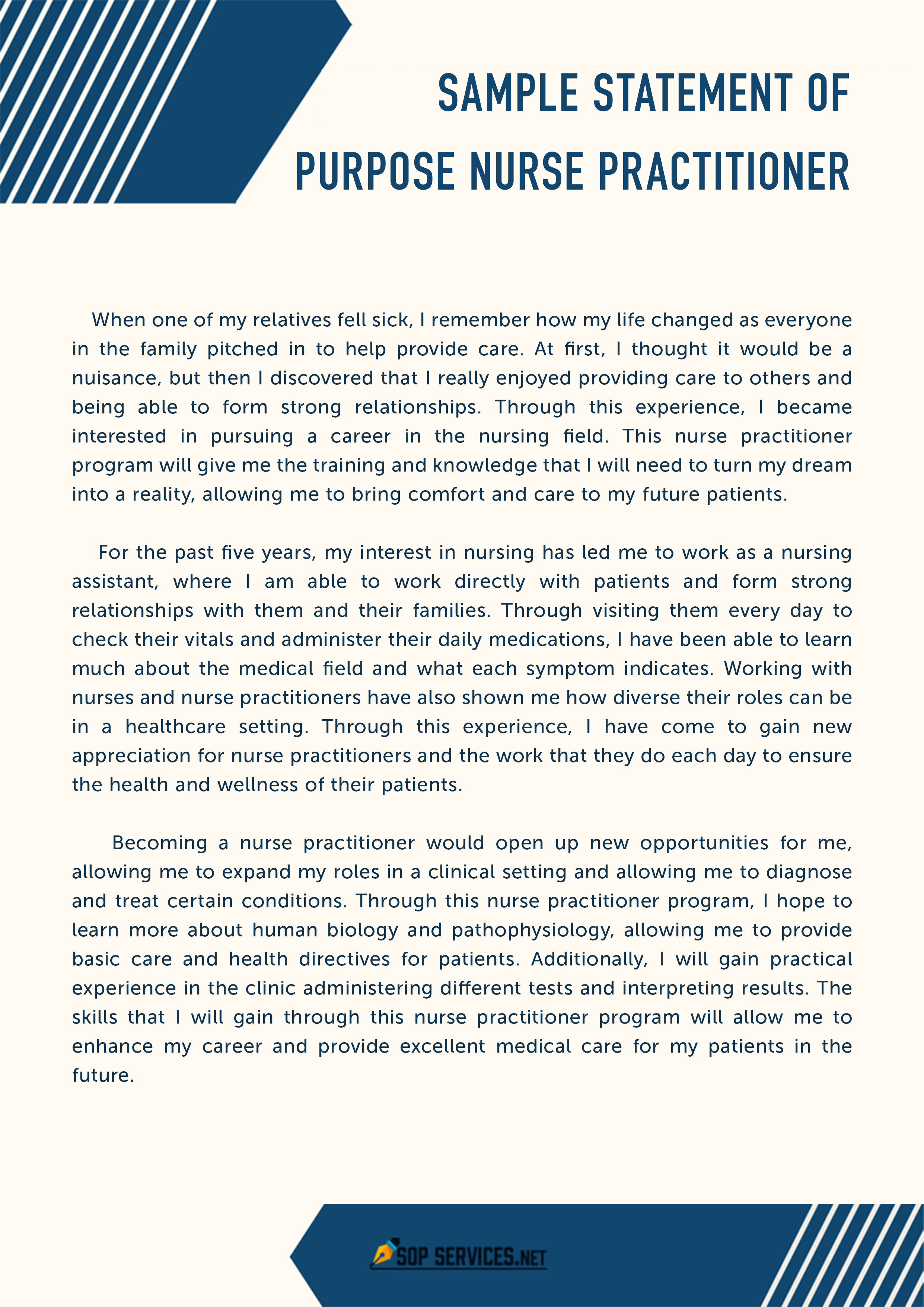 nursing personal statement pdf