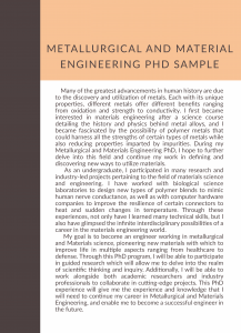sop for metallurgical and material engineering phd sample